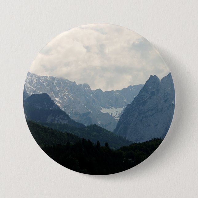 Alpine Mountains Country Nature Photo 7.5 Cm Round Badge (Front)