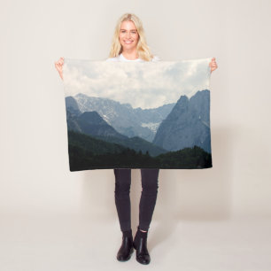 Alpine Mountains Country Nature Photo Fleece Blanket