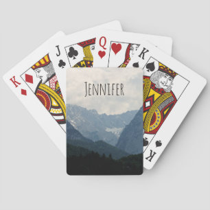 Alpine Mountains Country Nature Photo Playing Cards