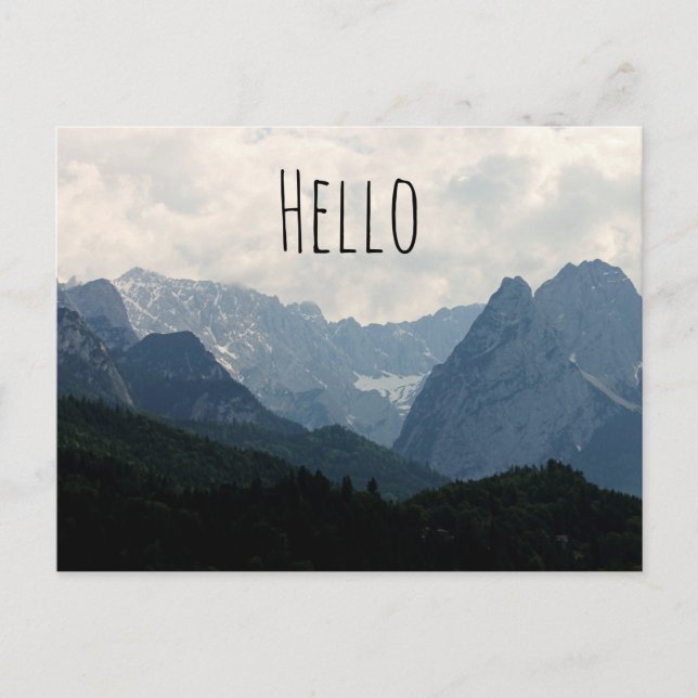 Alpine Mountains Country Nature Photo Postcard (Front)