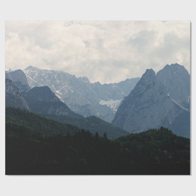 Alpine Mountains Country Nature Photo Wrapping Paper (Flat)