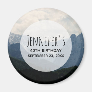 Alpine Mountains Nature Photo Country Birthday Magnet