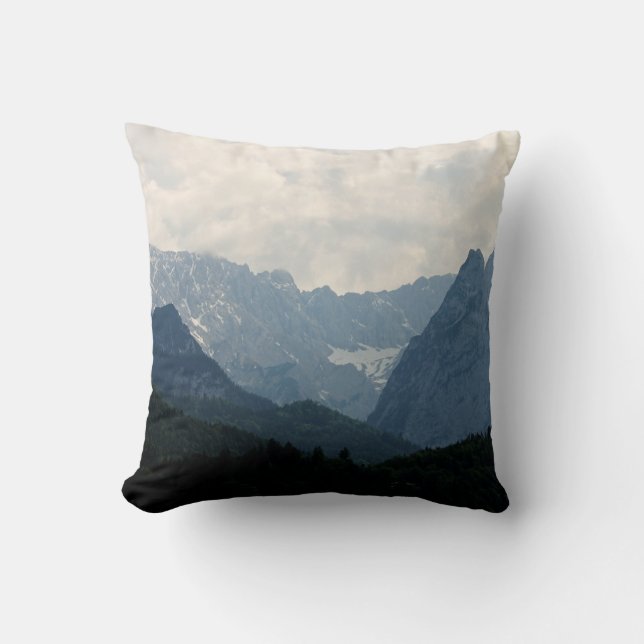 Alpine Mountains Nature Photo Country Cushion (Front)