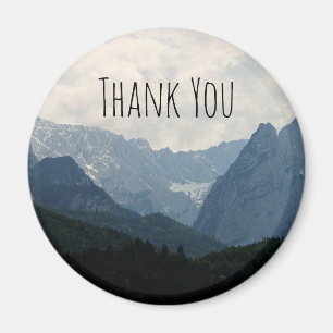 Alpine Mountains Nature Photo Country Thank You Magnet