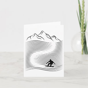 Alpine Mountains Snowboarding Alps Slope Snowboard Card