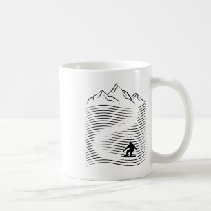 Alpine Mountains Snowboarding Alps Slope Snowboard Coffee Mug