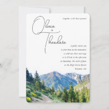 Alpine Mountains Wedding