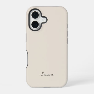 Alpine Oat Beige Aesthetic iPhone 16 Case