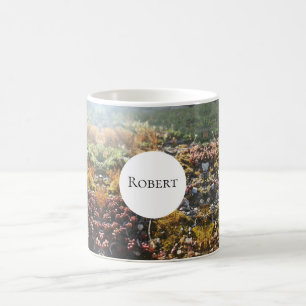 alpine plants monogram mug