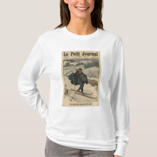 Alpine postmen using ski T-Shirt