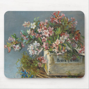 Alpine Roses in a Window Box – Andreas Lach Mouse Mat