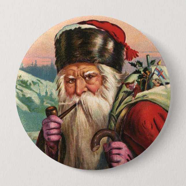 Alpine Santa Button (Front)
