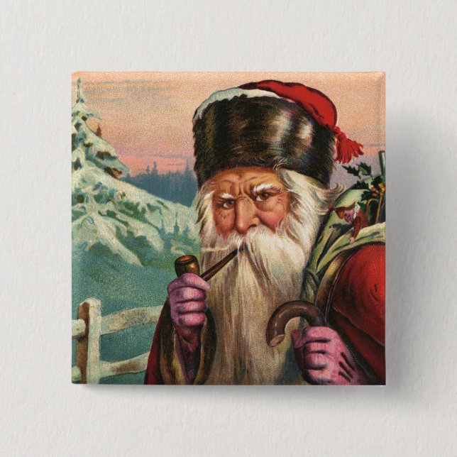 Alpine Santa Button (Front)