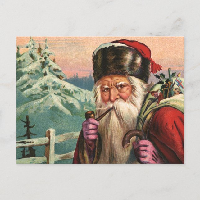Alpine Santa Postcard (Front)