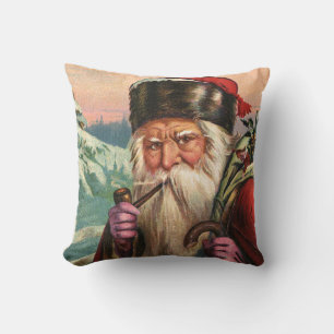 Alpine Santa Throw Pillow