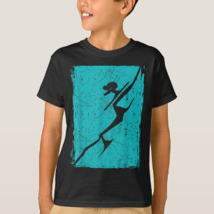 Alpine ski distressed slope downhill skiing skier T-Shirt