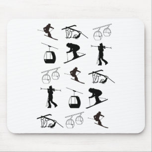 Alpine Ski Mouse Mat
