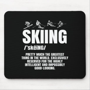 Alpine Ski Slope Downhill Skiing Skier Sports Grea Mouse Mat