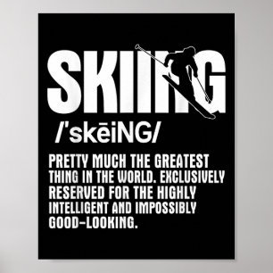 Alpine Ski Slope Downhill Skiing Skier Sports Grea Poster