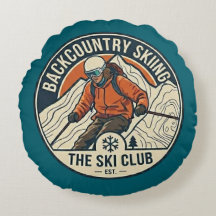Alpine Ski Trail Blazer Pillow