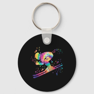Alpine Skier Winter Sports Nordic Skiing _10  Key Ring