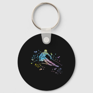 Alpine Skier Winter Sports Nordic Skiing _7 Key Ring
