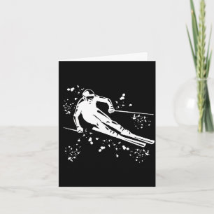 Alpine skier winter sports nordic skiing Alpine sk Card