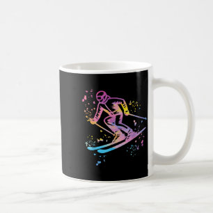 Alpine skier winter sports nordic skiing Alpine sk Coffee Mug