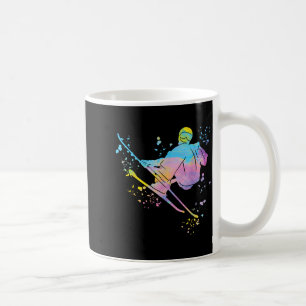 Alpine skier winter sports nordic skiing Alpine sk Coffee Mug