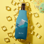 Alpine Skiers Downhill Skiing  Personalised Bottle Cooler<br><div class="desc">Skiers you'll meet on the snowy mountain. Get more winter sport and experience skiing holidays with this ski design.</div>