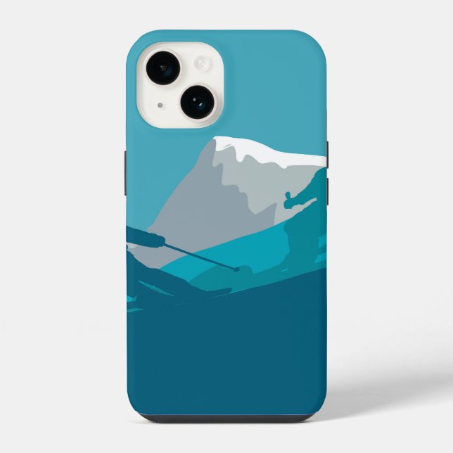 Alpine Skiing   iPhone Case (Back)