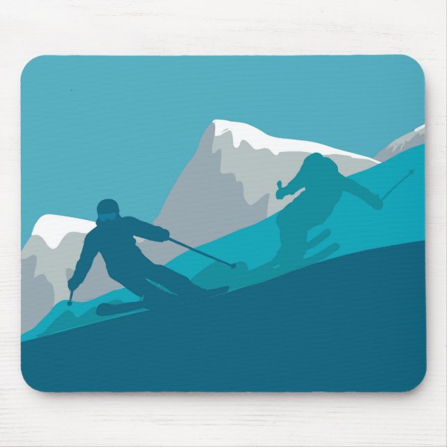 Alpine Skiing  Mouse Mat (Front)