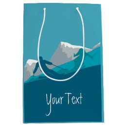 Alpine Skiing Personalised Medium Gift Bag