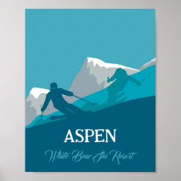 Alpine Skiing Personalised Poster
