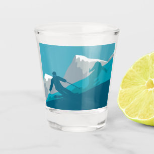 Alpine Skiing   Shot Glass