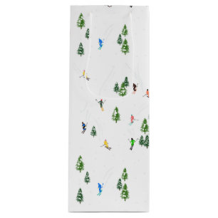  Alpine Skiing   Ski Holiday Skiers Wine Gift Bag