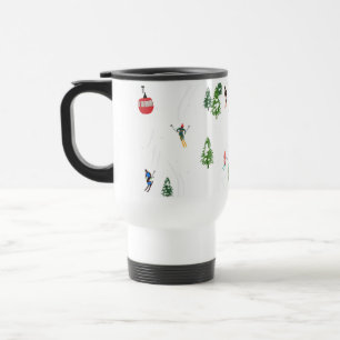  Alpine Skiing   Ski Holiday Skiers Winter  Travel Mug