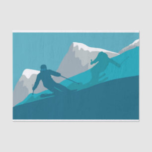 Alpine Skiing   Tissue Paper