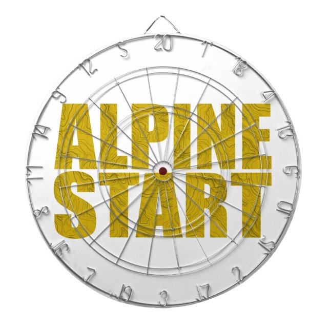 Alpine Start (Topo) Dartboard (Front)