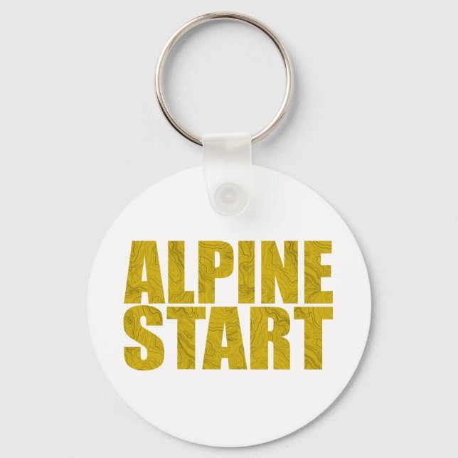 Alpine Start (Topo) Key Ring (Front)