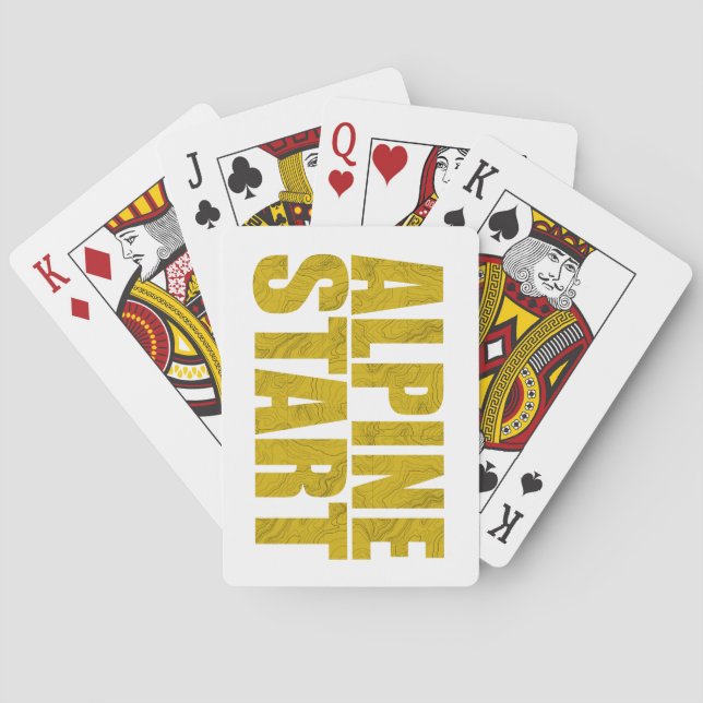 Alpine Start (Topo) Playing Cards (Back)