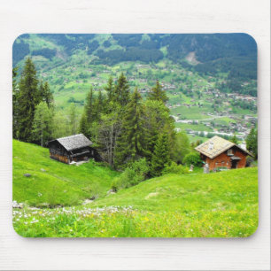 Alpine summer in Switzerland Mouse Mat