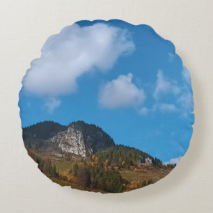 Alpine Summer - Wild Nature from Romania Round Cushion