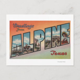Alpine, TexasLarge Letter ScenesAlpine, TX Postcard