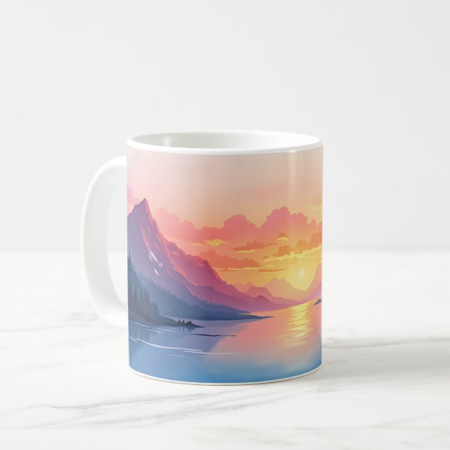 alpine twilight coffee mug (Front Left)