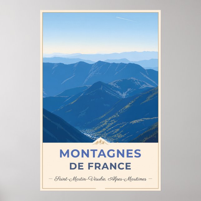 Alpine Valleys of the French Alps Poster (Front)