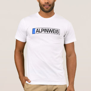 Alpine white Euro plate T-Shirt