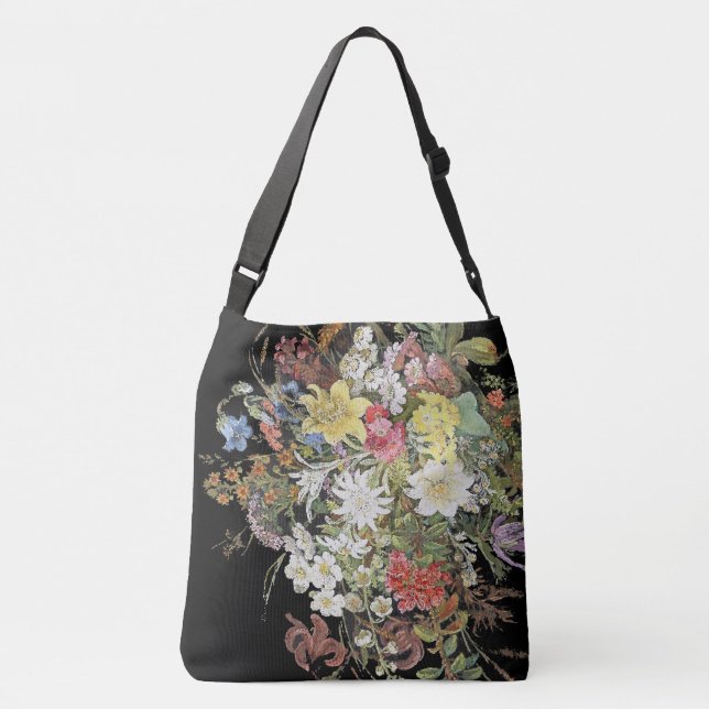 Alpine Wildflower Flowers Floral Spray Tote Bag (Back)