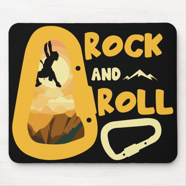 Alpinism Mountaineering High On Life Mouse Mat (Front)