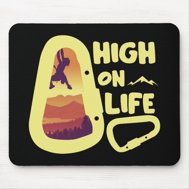 Alpinists Mountaineering  Mouse Mat (Front)